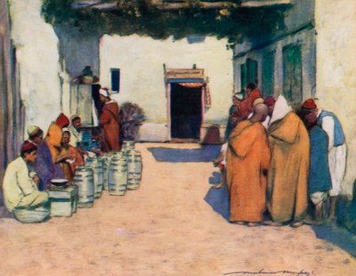 A Courtyard by Mortimer Ludington Menpes